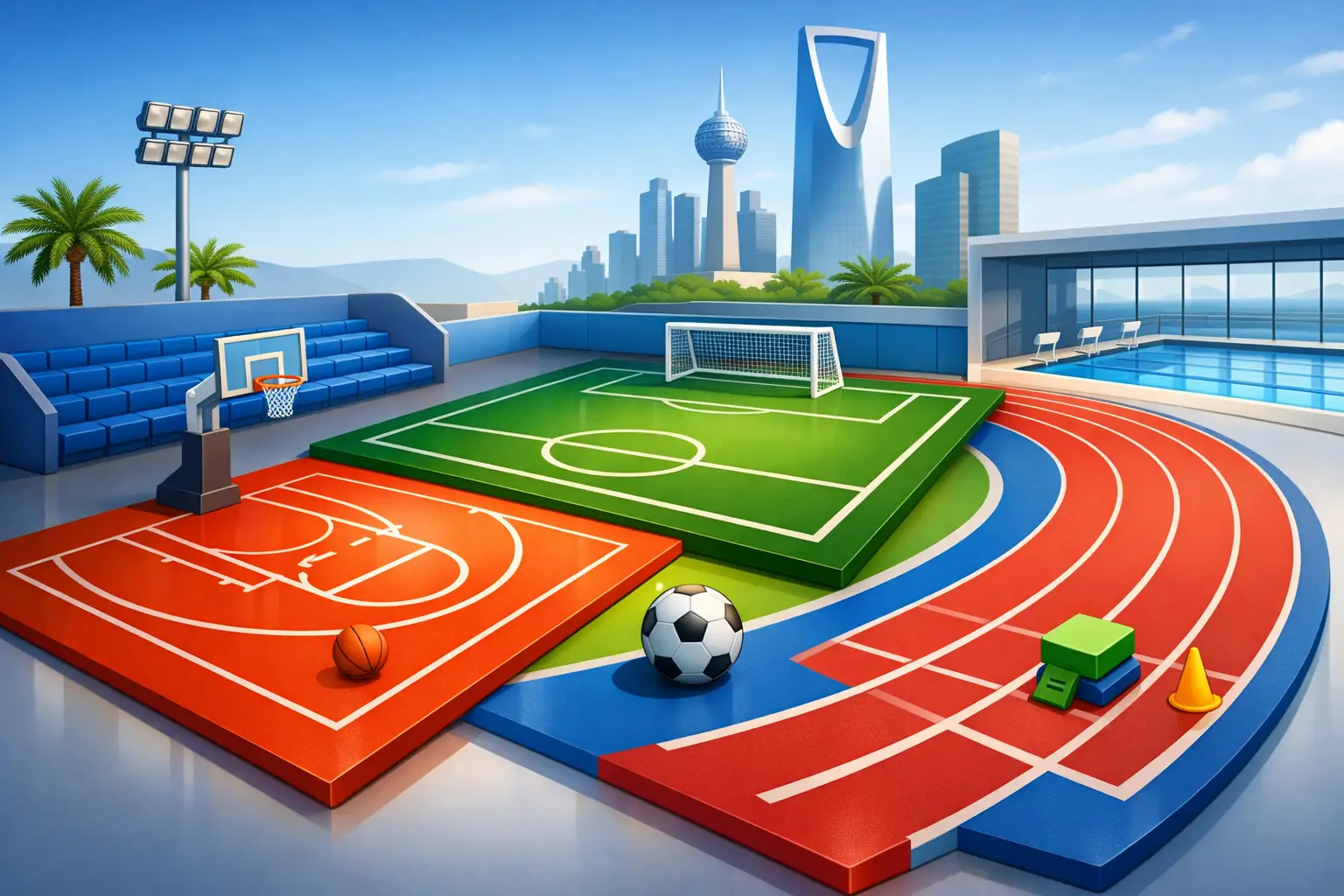 Polyurethane Sports Flooring for Saudi Facilities