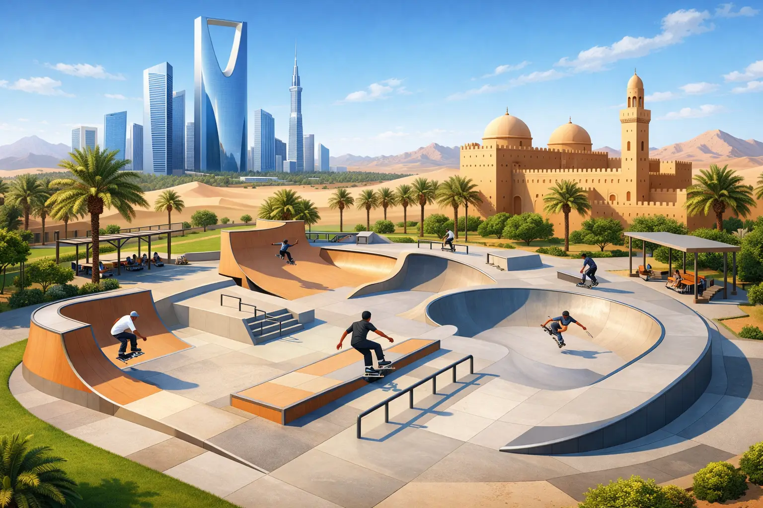 Skate Park Design and Build for Saudi Arabia