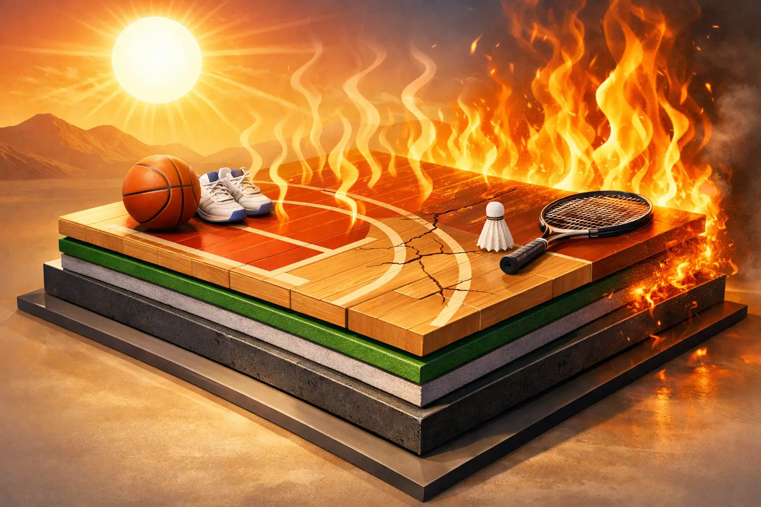 What Sports Flooring Withstands Extreme Heat?