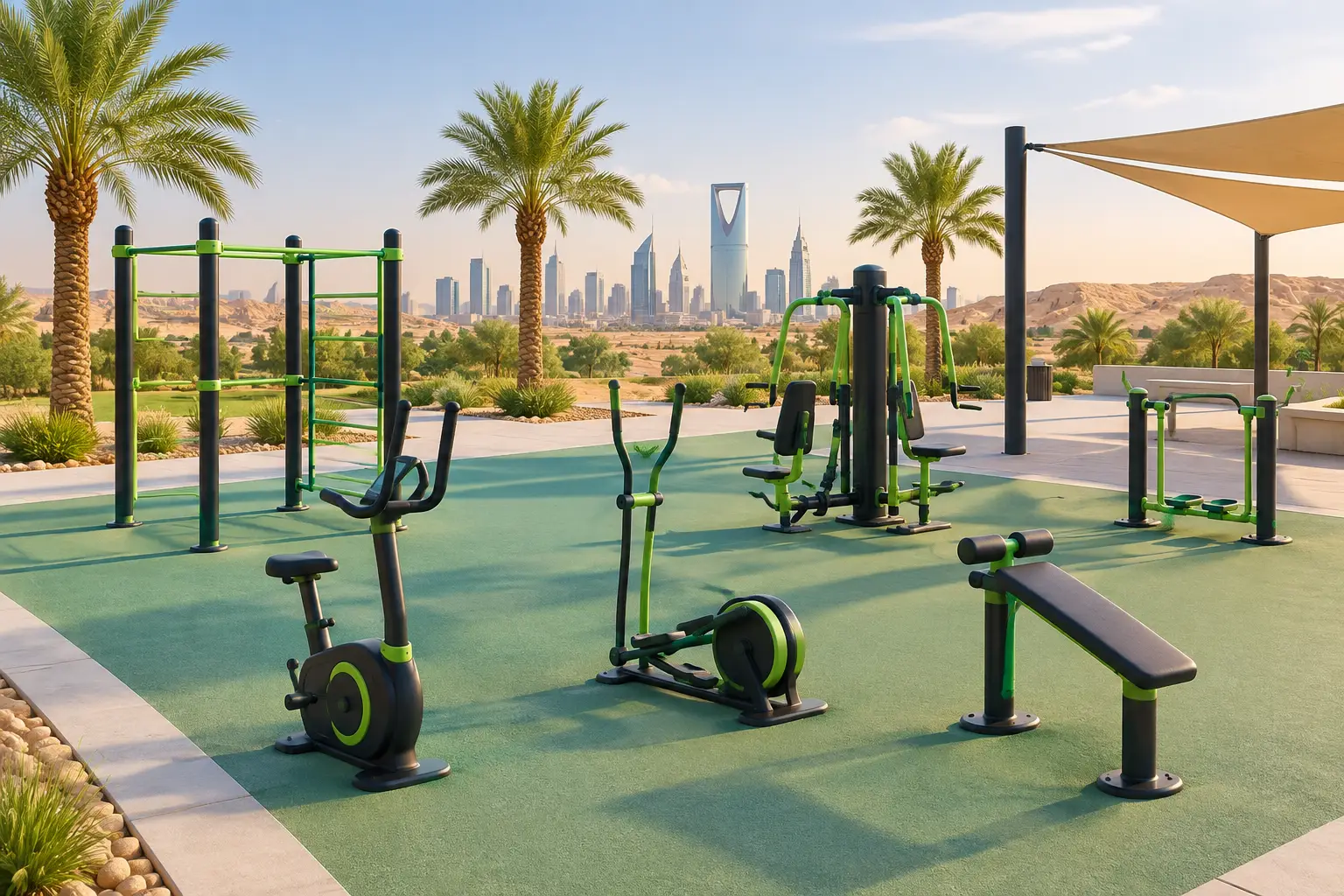 Best Outdoor Fitness Equipment for Saudi Sites
